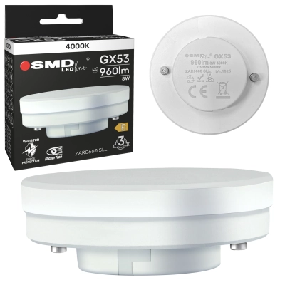 $ ŻARÓWKA GX53 LED SMD LEDline 8W NW 0660